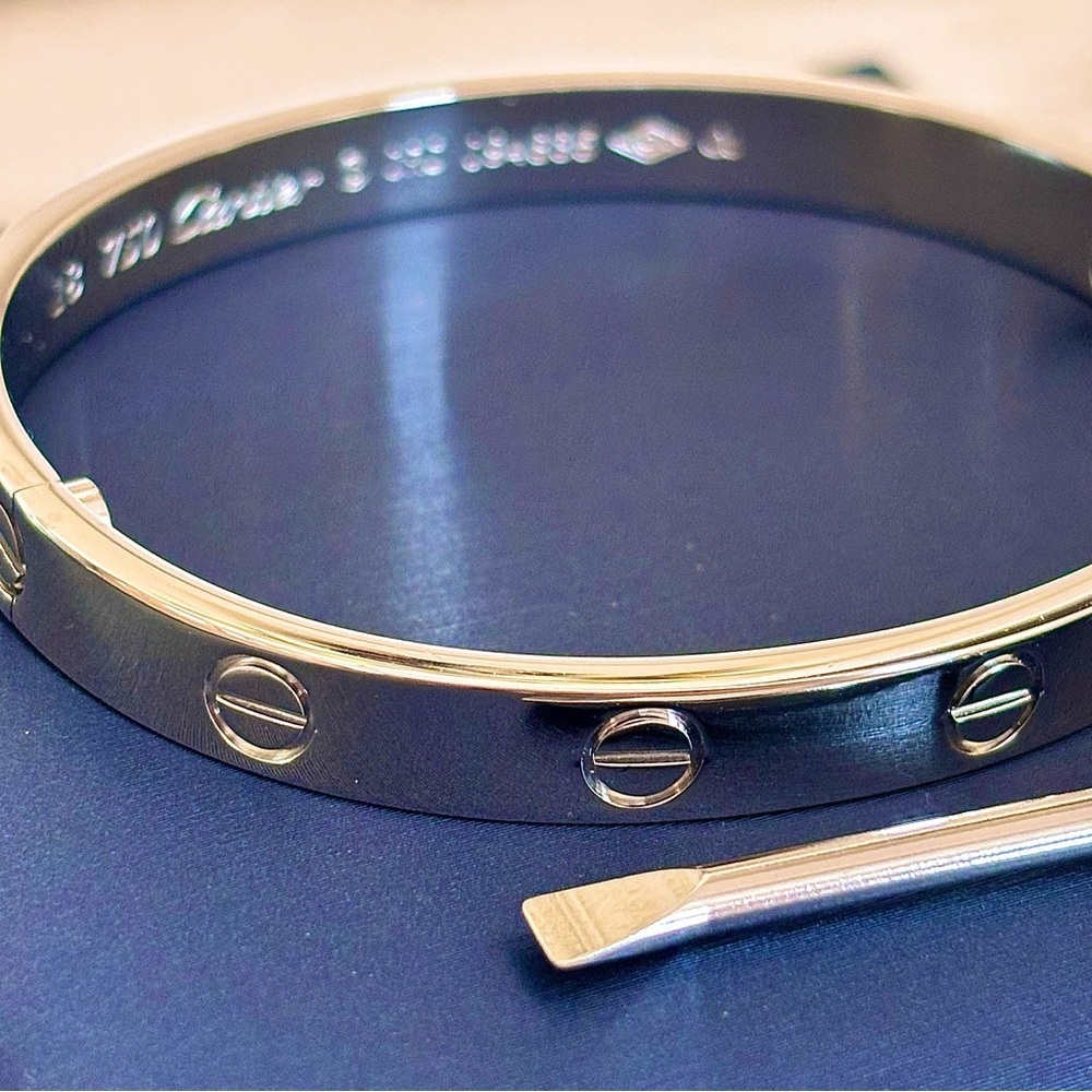 Luxury Silver Tone Bangle Bracelet With Screwdriver New - Picture 3 of 9